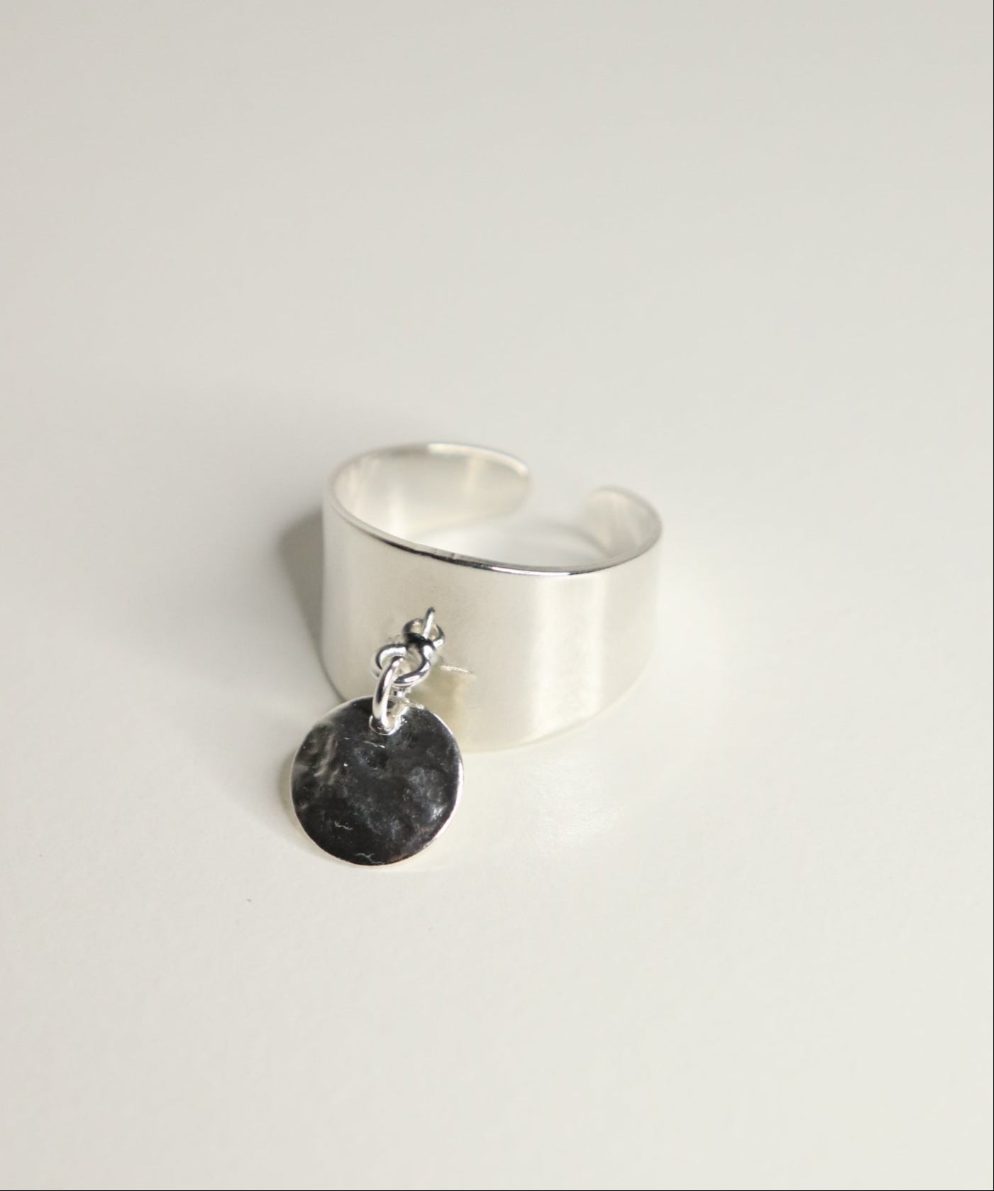 bague breloque en argent