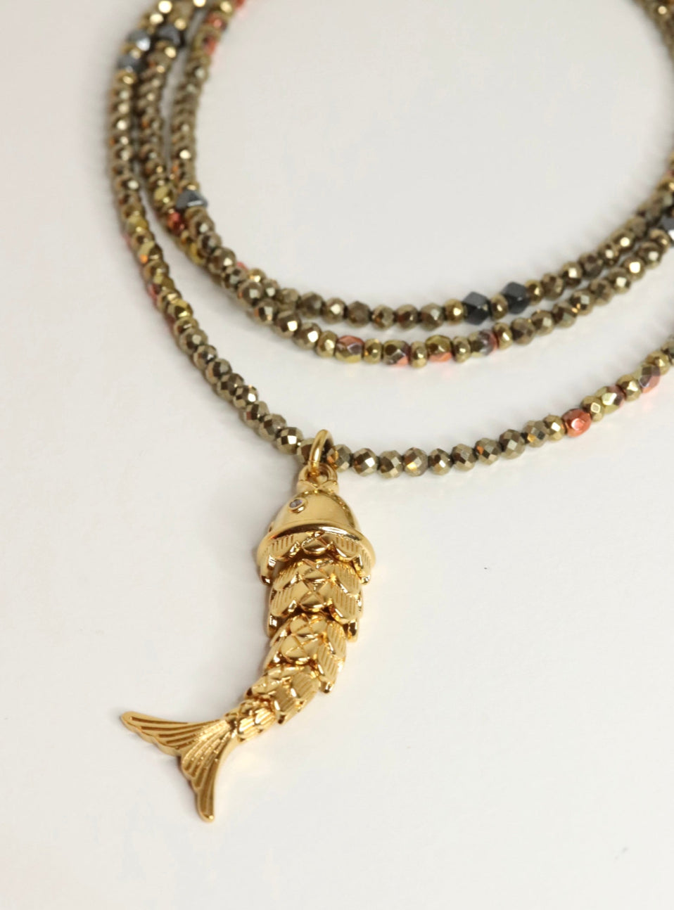 sautoir poisson articulé