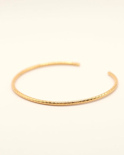 bracelet jonc doré bohème