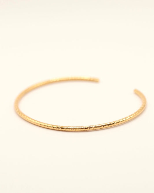 bracelet jonc doré bohème