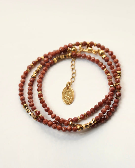 bracelet multi rangs 2 en 1